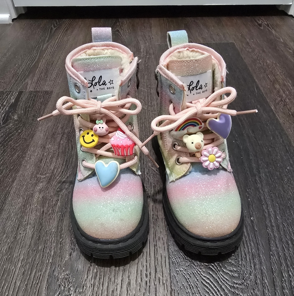 Lola + The Boys Kids Rainbow Boots